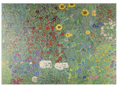 MyPuzzle Gustav Klimt's Farm Garden with Sunflowers (1907) - Premium 500 Teile Puzzle - MyPuzzle Sonderkollektion von Æpyornis