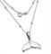 Ekonat - gargantilla plata mujer-Collar cola de ballena para mujer chica- Colgante cola de ballena de plata de ley - colgante de plata sirena