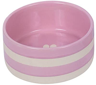 Nobby Keramik Napf Strio, rosa/Creme, Ø 18,0 x 7,0 cm, 1,25 l, 1 Stück