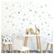 Little Deco Wandtattoo Tupfen für Babyzimmer 92 Stück Kreise Wandsticker Kinderzimmer Punkte in Grau Beige Blau Set Wandaufkleber Dots DL925-20