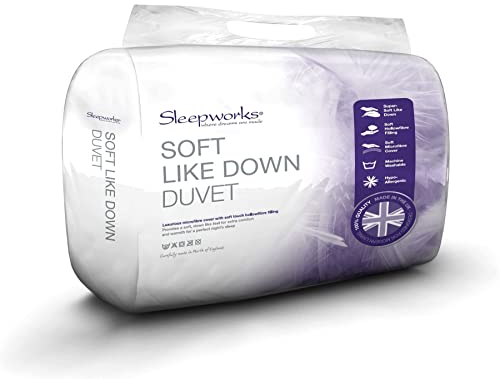 Sleepworks 16.5 Tog Extra Warm Luxury Hotel Quality Soft Like Down Double Bed Size Microfibre Duvet Quilt, Soft Touch, Heavy Autumn & Winter By Littens