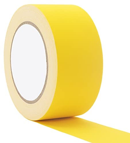 WELSTIK Premium Grade Yellow Gaffers Tape 2 Inch, Heavy Duty Gaffs Tape, Non-Reflective, Multipurpose, 50mm x 41m, matte cloth tape