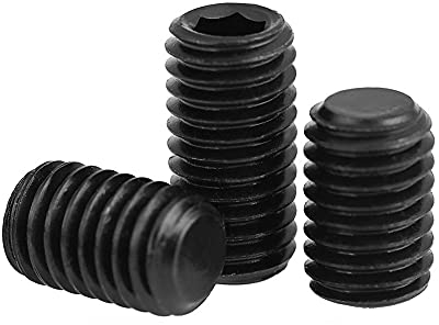 2 Stück M12×55mm 12.9 Grade Legierung Stahl Grub Schrauben Inbus Sockel Set Schrauben, flache Punkt Set Schraube, metrische Oberschraube, Stoppschraube DIN916