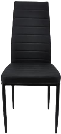 Megaa store Esszimmerstühle, Modernen Esszimmerstühlen Skandinavisches Retro-Design l Eleganter Küchenstuhl für Esstisch oder Wohnzimmer (Black, 1)
