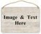 NLWQEKV Panneau en bois personnalisé, plaque de porte personnalisée, plaque en bois personnalisée pour la maison, le jardin, l'extérieur de la ferme, panneau en bois à suspendre avec nom personnalisé