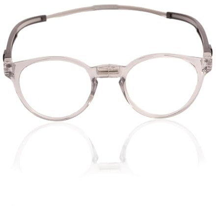 CliC Eyewear - Tube Pantos - Hellgrau (+3) - Flexible magnetische Lesebrille - Herren/Damen Lesebrille - Mit Magnet - Made in Italy