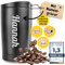 KUINEA Thermobecher personalisiert [100% auslaufsicher] Kaffeebecher To Go personalisiert 350ml, Kaffeebecher mit Gravur, Coffee To Go Becher personalisiert, kaffeebecher personalisiert schwarz