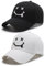 HDGSAFD 2 Stück Baseballkappen, Smiley-Freizeithüte, Sonnenhüte Mit Breiter Krempe, Herren- Und Damenhüte, Sonnenschutzhüte Für Den Außenbereich, Verstellbare Baseballkappen