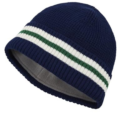 FALKE Unisex Beanie-Mütze Skiing U Be Wolle Funktionsmaterial schnelltrocknend warm 1 Stück, Blau Space Blue 6116, OneSize