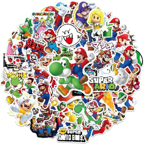 100 Stück Wasserfeste Sticker Set, Anime Aufkleber Anwendbar für Erwachsene und Kinder Skateboard Süßer Sticker, Laptop, Gepäck, Wasserbecher Aesthetic Aufkleber, Handyaufkleber