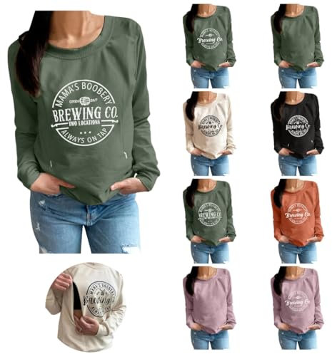Dasongff Sweat-Shirt Zip sur Le Devant Maternité Pull-Over d'allaitement Hauts d'allaitement Sweats Enceinte Vêtements d'allaitement à Manches Longues Allaitement Sein Sweat-Shirt de maternité