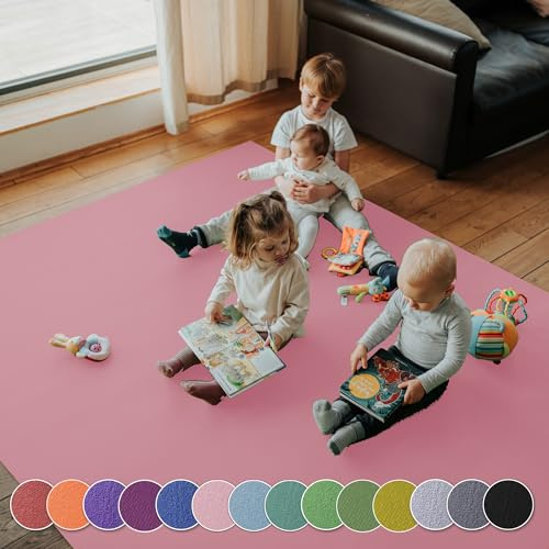 Krabbelunterlage SanoSoft XXL made in Germany - Öko-Tex 100 240x1000cm Rosa