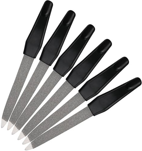 20 Pcs Metal Nail File,Double Sided Stainless Nail Files Buffer for Toenail with Anti Slip Handle,Multifunction Tools for Natural Nails,Suitable for Coarse and Fine Grit Shaping and Styling Nails