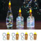 LETOUR Flaschenlichterkette Korken,4 Stück Korken Lichterkette 2M/20LEDs RGB Lichterkette Flaschen Lichterkette Flaschenkorken Flasche für Hochzeitsdeko Weihnachten Deko