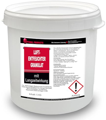 Luftentfeuchter Granulat 5 kg Feuchtigkeitsabsorber Nachfüllpack Eimer
