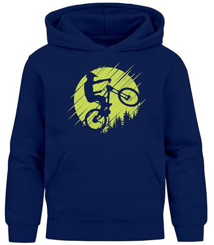MoonWorks® Kinder Hoodie Jungen Mountainbike Hobby Rad-Sport BMX Fahrrad Jungengeschenke