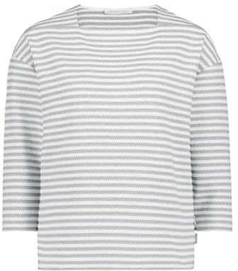Betty & Co Damen Ringelshirt mit U-Boot-Ausschnitt Dunkelblau/Weiß,S