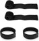 Yuannee Hosenklammer Fahrrad,4 PCS Gummiband Hosenklammer Selbstklebendes Klettband Hosen Bänder Fahrradklammern Hosenbunderweiterung für Wandern Camping Angeln