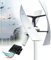 Turbina Eólica Vertical Kit Completo 20000W Generador Viento Jardín Instalacion Eolica Domestica Aerogenerador Eólica Trifásico AC Turbina Eólica de Viento Vertical con Controlador(220V)