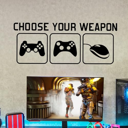 CXRYLZ-FUR GAMER Sticker Set, Aesthetic Vintage Deko Diy Schöne Wasserfeste Vinyl Aufkleber for wall (CHOOSE YOUR WEAPON)