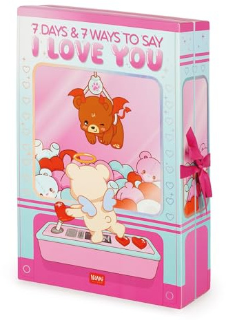 LEGAMI - Box mit 7 Überraschungen - 7 Days und 7 Ways to Say I Love You, mit UV-Lack-Details, Geschenkidee