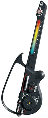 btuty Smart Guitar, LED Lights, BT 5.0 Rechargeable Bass Folding Portable Stringless DJ Guitar for Beginner with Music Instrument for Beginner (Black)