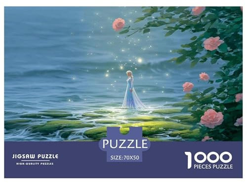 Discord_sinoshow_24085_ELSA_Standing_in_The_Middle_of_an_Ocean_Wearing__10a1c29d-12a1-4333-8ec4-f715c85496b8_3 1000 Teile Puzzle Anregend Und Lehrreich Puzzle, Einzigartige Und Anregende Lernspielzeu