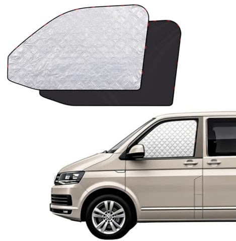 FINEVERNEK Parasol para Ventana Lateral del Coche Apto para VW T5 T6,2 Unidades, protección Solar magnética para VW T5 T6, protección Solar Interior para Camping, Viajes, protección UV