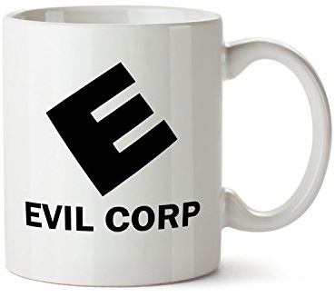 SMARTYPANTS Evil Corp Mug en céramique inspiré de l'émission télévisée Mr Robot Company