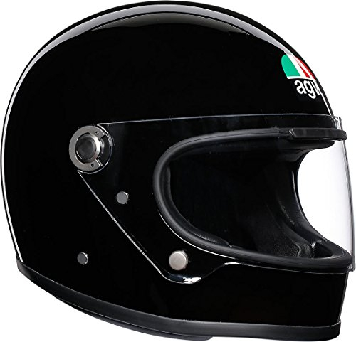 AGV X3000 ECE 22-05 Solid Motorrad Integralhelm ECE 22-05 Legends, Vintage Retro, Schwarz, XL