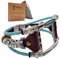 Smatiful Uhr Original Armband Zubehör mit Schutz Tasche für Damen und Herren, Verstellbar Leder (Not Silikon) Ersatz Sport Watch Band for Apple Watch 42mm(Series 1,2,3) & 44mm(Series 4,5), Tiffany