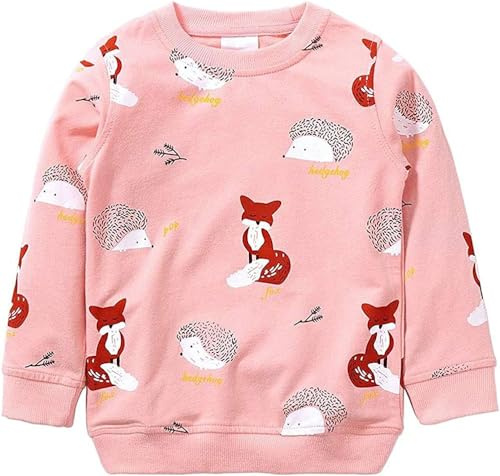 Girls Sweatshirt for Kids Cotton Top Casual Jumper Girl T Shirt Toddler Clothes Long Sleeve Pullover Age 1-12 Years
