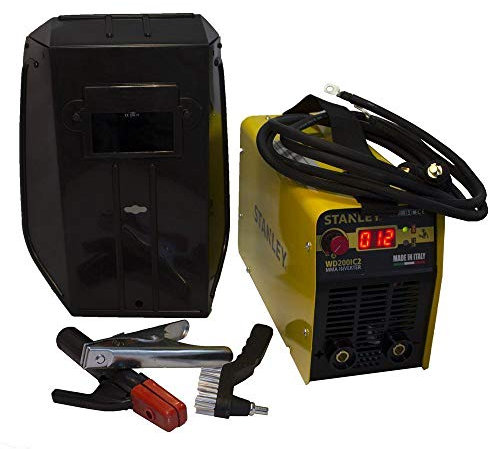 Stanley Soldadora (15-200 A) para uso profesional y doméstico, con accesorios, 5 piezas