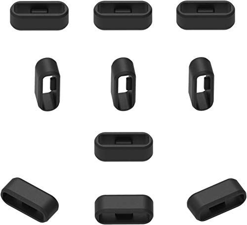 Ruentech verschlussring Kompatibel mit Garmin vivosport / vivofit2 / Approach X10 / Approach X40 Band Zubehör Verschlusshalter Silikon-Sicherheitsverschluss 11pcs