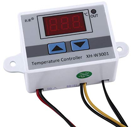 Termostato Dgital, XH-W3001 12V Alta Precisión 0.1 ℃ Controlador de Temperatura del Termostato Digital -50 ℃ a 110 Switch Interruptor de Pantalla Digital con Sonda