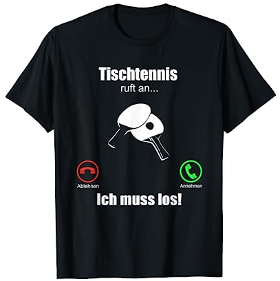 Tischtennis T-Shirt lustiges Geschenk Hobby - Herren & Damen & Unisex Kinder - Unisex-Erwachsene - Schwarz - S - Kurzarm - Crew-Neck - Novelty Table Tennis T-Shirt mit Crew-Neck und Halbarm