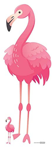 Star Cutouts SC1401 Pink Flamingo Cardboard Cutout – Fun Tropical Decoration for Family, Weddings, Anniversaries & Parties