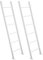Staboos 2er Set Massiv Holz Handtuchhalter - Handgemachter Badetuchhalter aus Buchenholz - Holzleiter (Weiß)