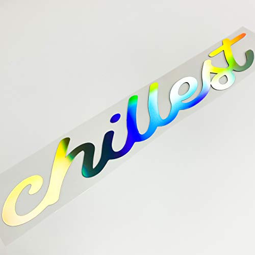 55cm Chillest Auto Aufkleber Car Design Style Tuning Sticker Hologramm Oilslick Rainbow Shiny reflektierend