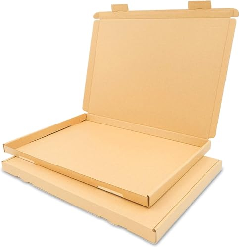 verpacking Großbriefkartons 350 x 250 x 20 mm Großbriefkarton GB-2 DIN A4 B4 für Warensendungen (Innenmaß 340 x 245 x 17 mm) DHL GLS DPD Braun Versandkarton Büchersendung Brief (10 Stück)