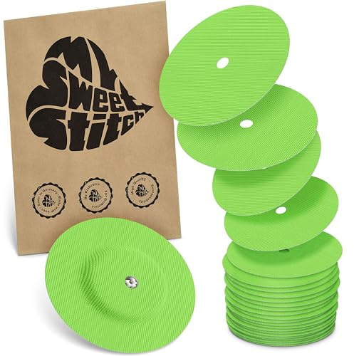 MySweetStitch - 25 x FreeStyle Libre 1 & 2 cerotti sensore, Overpatch rotondo Ø 65mm, con foro di ventilazione, cerotto impermeabile, traspirante, Verde