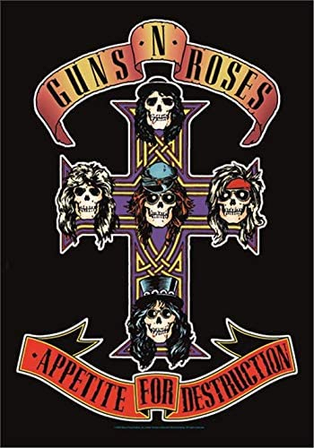 Tainsi Guns N Roses Poster Appetit für die Zerstörung, 11 x 17 Zoll, 28 x 43 cm