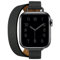Fsavlroy Compatibile con Apple Watch Cinturino 38/40/41mm 42/44/45mm,Per Uomo e Donna Sottile Double Tour Cinturini in Vera Pelle per iWatch serie 7/6/5/4/3/2/1/SE(38/40/41mm,Nero)