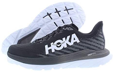 HOKA ONE ONE Men's Mach 5 Running Shoes, Black/Castlerock, 9 UK