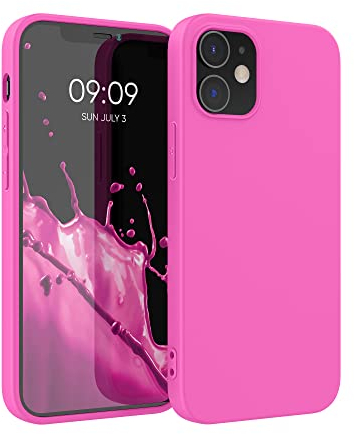 kwmobile Hülle kompatibel mit Apple iPhone 12 / iPhone 12 Pro Hülle - weiches TPU Silikon Case - Cover geeignet für kabelloses Laden - Magenta