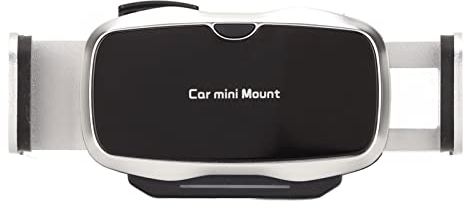 Phone Mount,Universal Adjustable Electric Mobile Cell Phone Holder for Car,Dual Recognition Stylish Rotatable Universal Car Smartphones Clip for Cars(Silver)