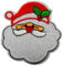 Patch Weihnachtsmann Weihnachten 7 x 6,5 cm Aufbügler Aufnäher Deko GST 106