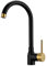 Kitchen Sink Mixer Tap Monobloc Modern Style 360 Swivel Gooseneck Spout Single Lever Faucet Mixers Taps Matte Black and Brushed Gold Kitchen Taps Mixer