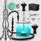 REANICE Juego de cachimbas de cachimba, cachimba portátil premium con funda protectora, carcasa de silicona, difusor de tubo de inmersión de aluminio (Blake)