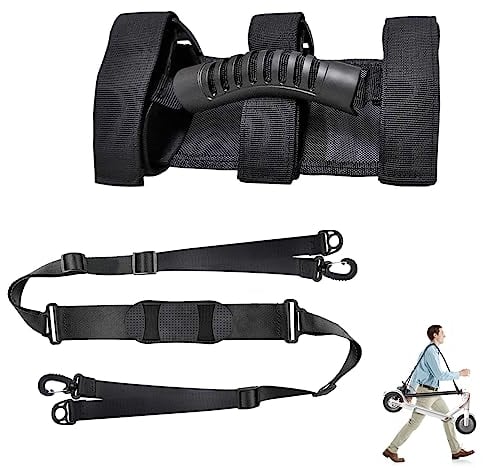 NUWIQ Scooter Schultergurt, mit Griff Tragegurt Laufrad, Verstellbarer Schultergurt für Roller, Kinderfahrräder, Yogamatten